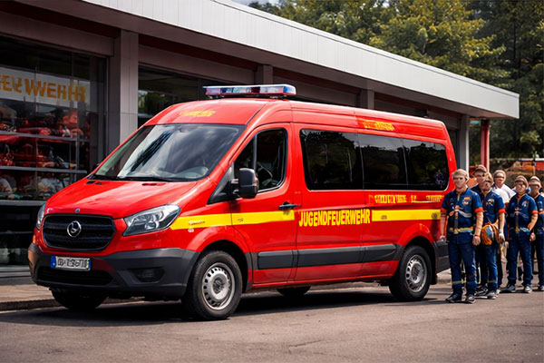 Jugendfeuerwehr-Bus